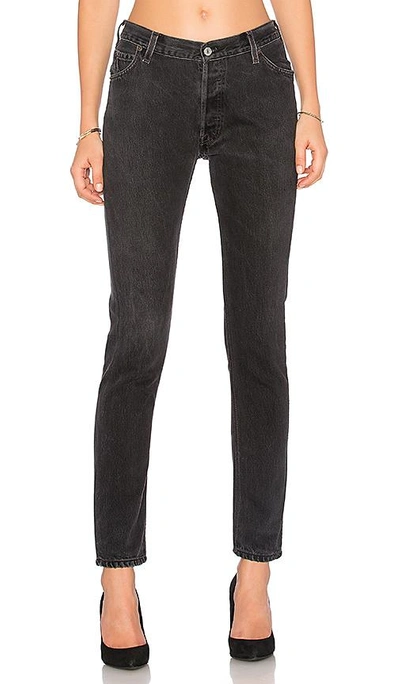 Shop Re/done Levis Straight Skinny In Black