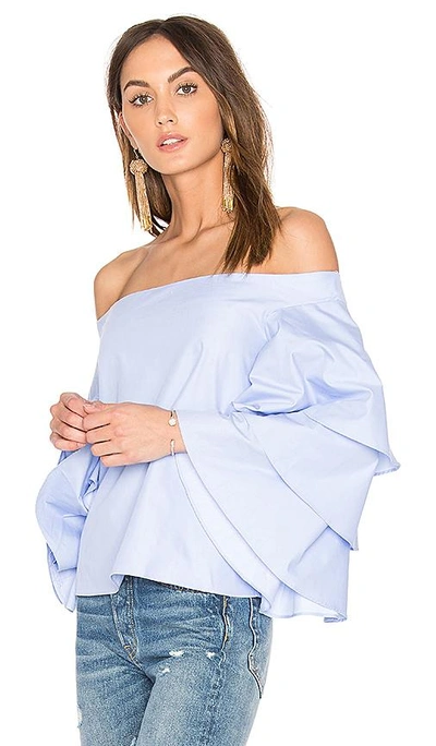 Shop Endless Rose Tiered Top In Blue