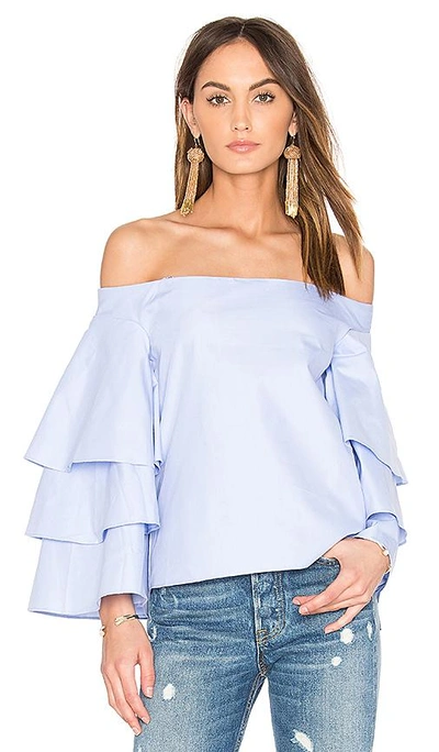 Shop Endless Rose Tiered Top In Blue
