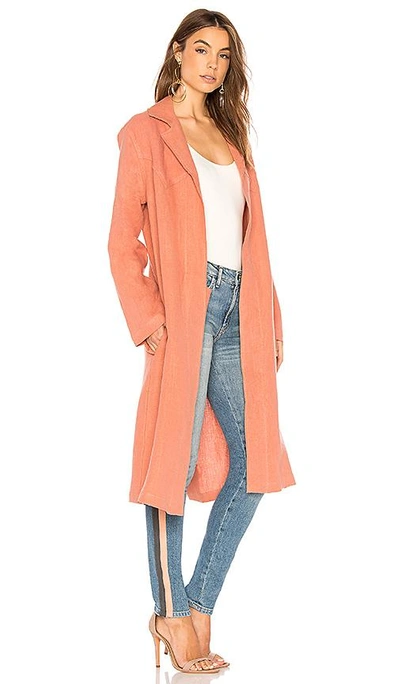 Shop Sandrine Rose The Smock Trench In Rose