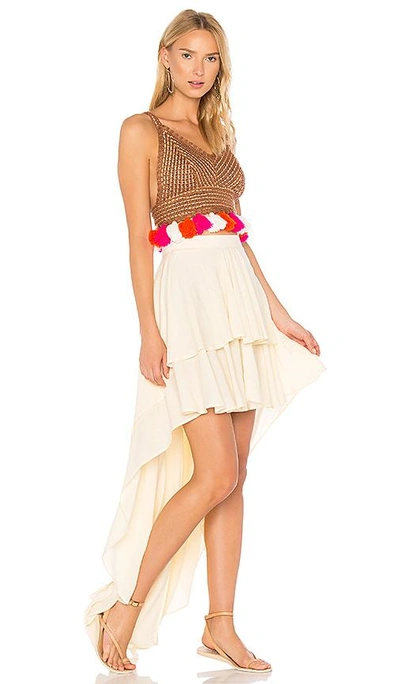 Shop All Things Mochi The Zenga Skirt In Cream