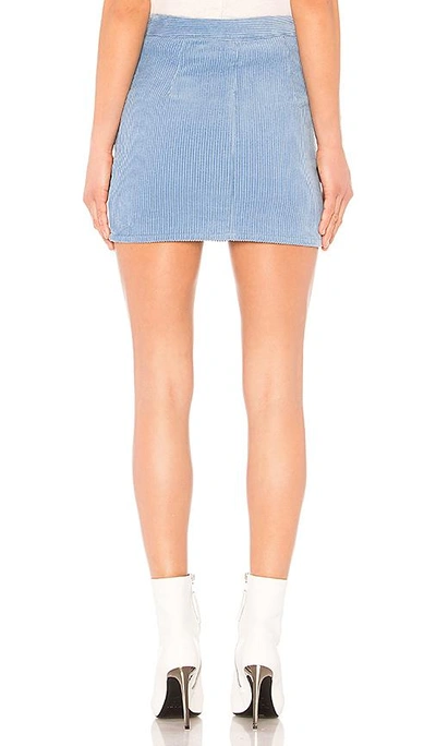 Shop Rag & Bone Racer Skirt In Blue