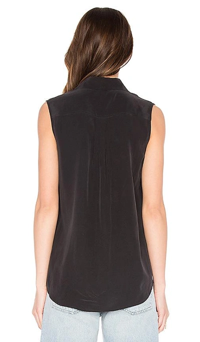 Shop Equipment Sleeveless Slim Signature Blouse In True Black