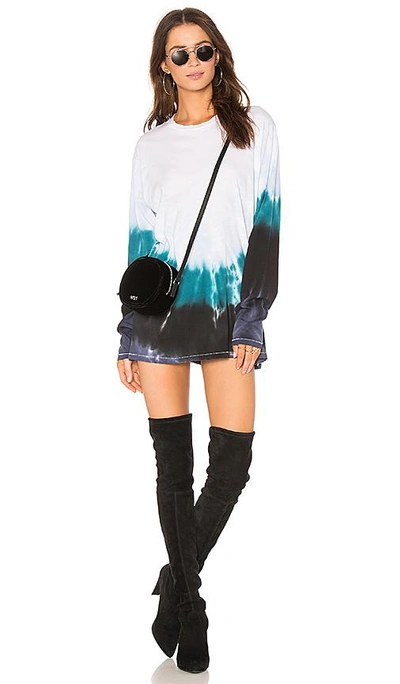Shop Baja East Graphic T-shirt Dress In White