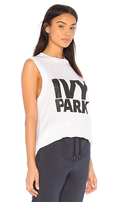 Shop Ivy Park Logo Tank In White