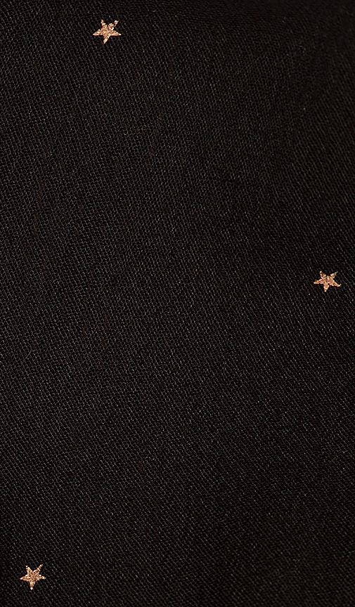 black and gold foil blouse