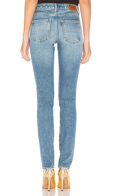 Shop Brappers Denim Tight Straight Hard Distressed Destroyed In Light Blue