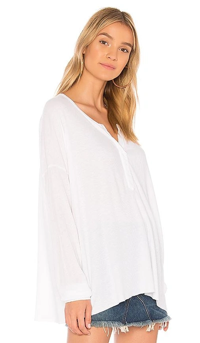 Shop Wildfox Button Up Tee In White