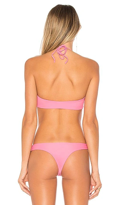 Shop Kaohs Selena Bikini Top In Pink