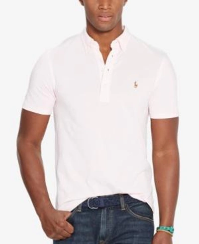 Shop Polo Ralph Lauren Men's Hampton Cotton Polo Shirt In Pink