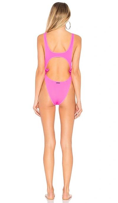 Shop Kendall + Kylie Cutout One Piece In Pink. In Neon Pink