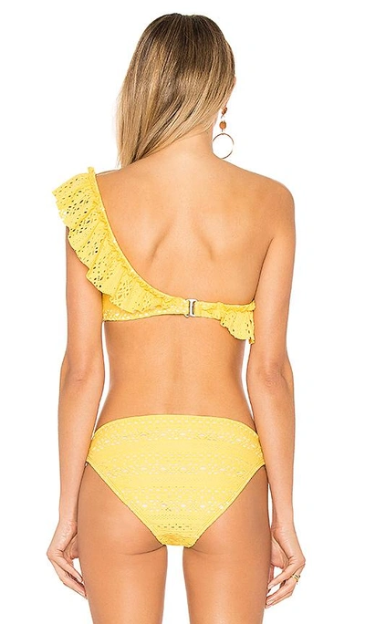Shop Shoshanna Palm Springs Bikini Top In Yellow