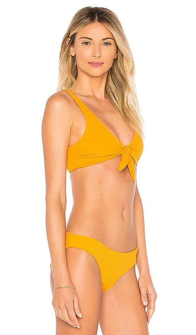 Shop Mara Hoffman Rio Bikini Top In Mustard