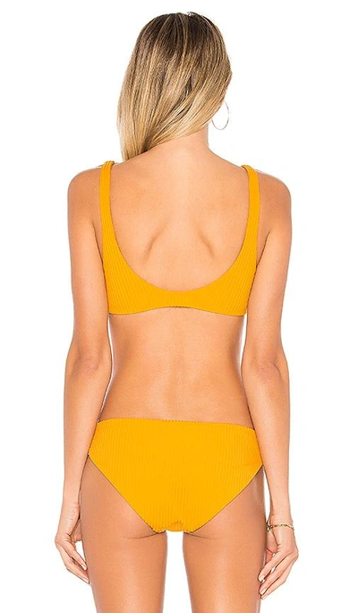 Shop Mara Hoffman Rio Bikini Top In Mustard