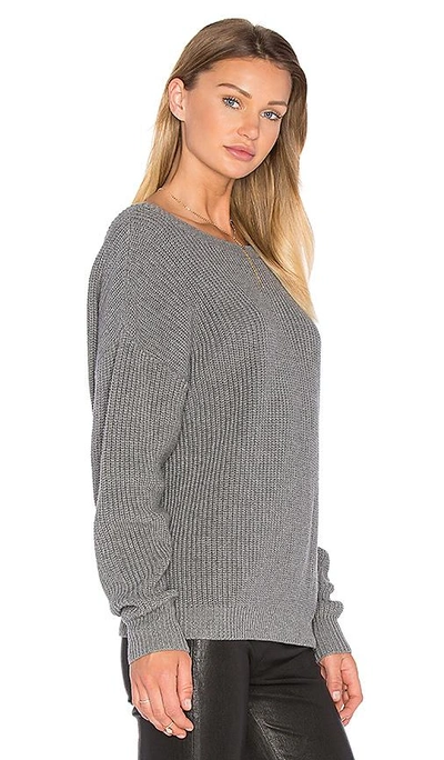 Shop Callahan V Back Sweater In Heather Grey