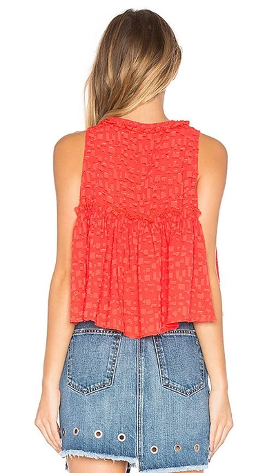 Shop Iro Ragnhild Top In Red