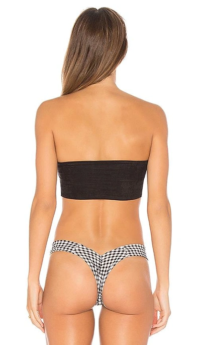 Shop Montce Swim Corset Bikini Top In Black