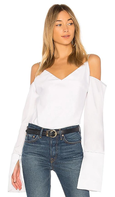 Shop Michael Lo Sordo Suspended Cami With Sleeve In White
