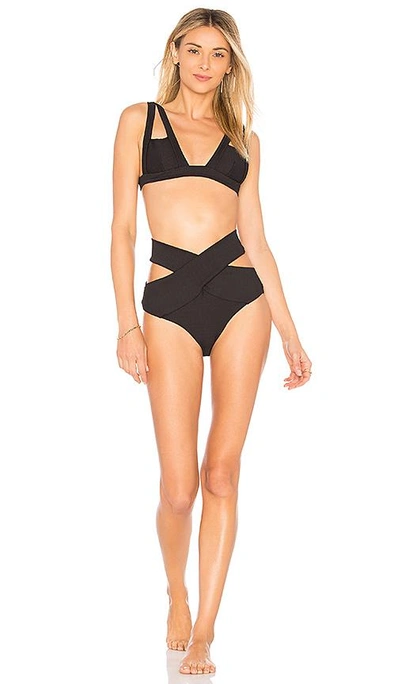 Shop Kopper & Zink Logan Bikini Top In Black