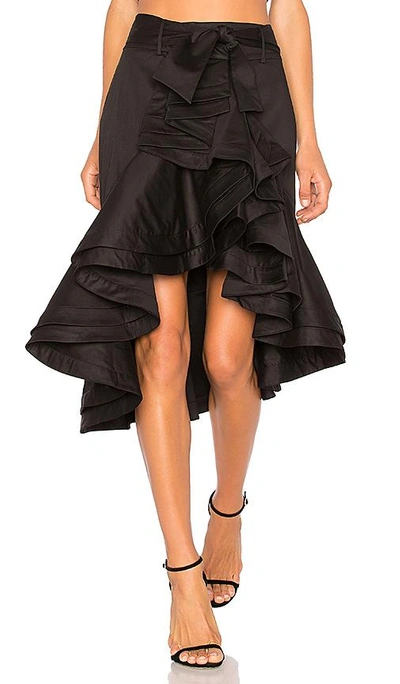 Shop Fame And Partners The Teddy Skirt In Black