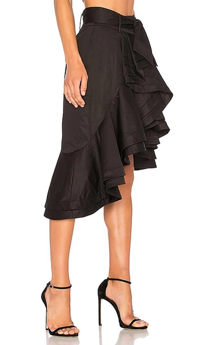 Shop Fame And Partners The Teddy Skirt In Black