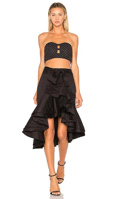 Shop Fame And Partners The Teddy Skirt In Black