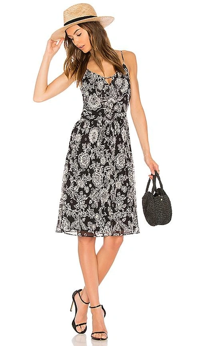 Shop Ella Moss Ria Floral Dress In Black