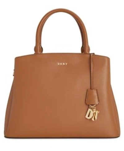 Shop Dkny Paige Large Satchel, Created For Macy's In Driftwood