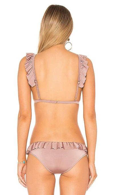 Shop Bettinis Ruffle Top In Taupe