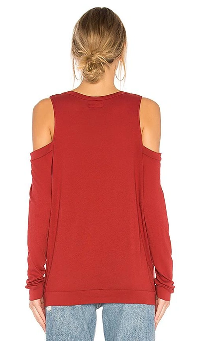 Shop Michael Lauren Ox Top In Dark Rouge