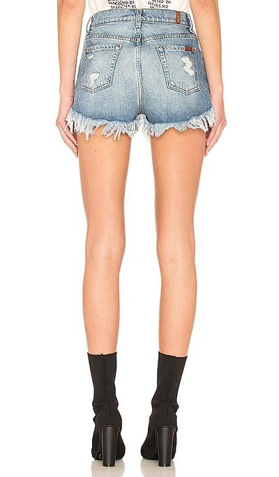 Shop 7 For All Mankind Hw Cut Off Short With Scallop Frayed Hem In Vintage Wythe