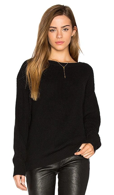 Shop Callahan V Back Sweater In Black
