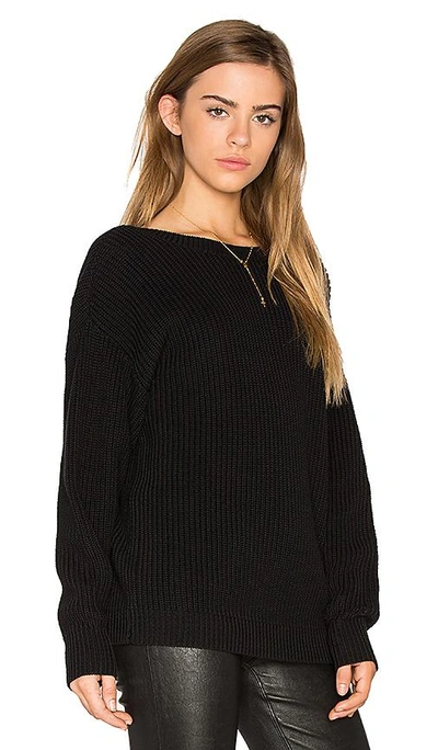 Shop Callahan V Back Sweater In Black