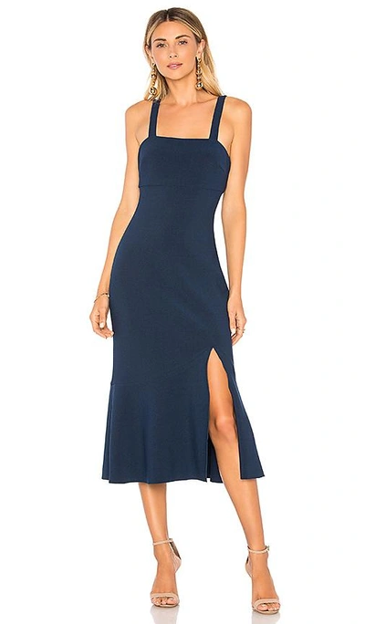 Shop Finders Keepers Tribute Midi Dress In Navy