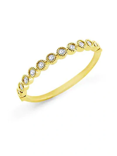Shop Kc Designs Diamond Stack Yellow Gold Ring
