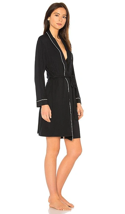 Shop Eberjey Gisele The Classic Robe In Black