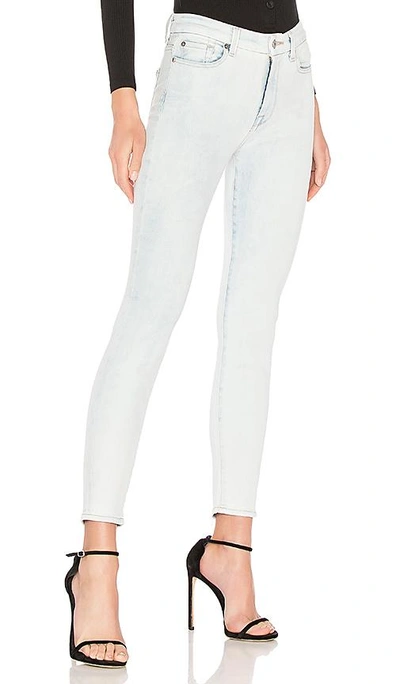 Shop 7 For All Mankind Hw Ankle Skinny Jean In Blue