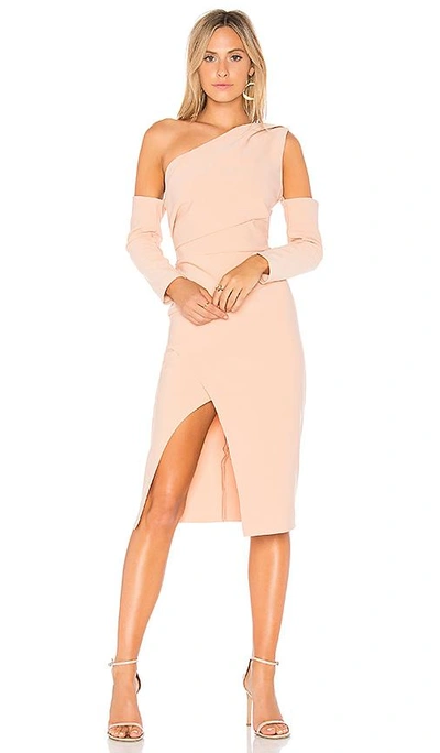 Shop Finders Keepers Oblivion One Shoulder Dress In Nude