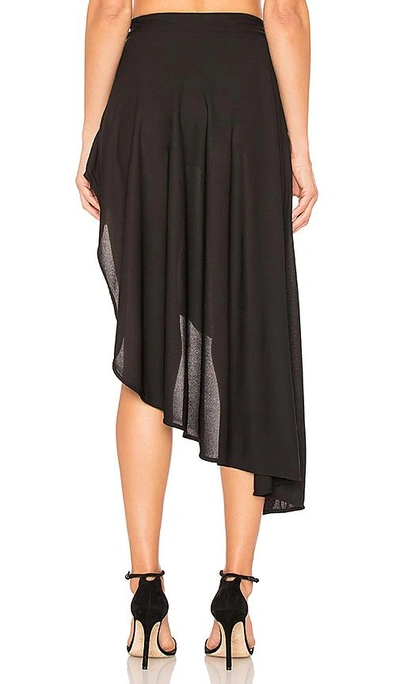 Shop H:ours Louis Cascade Skirt In Black