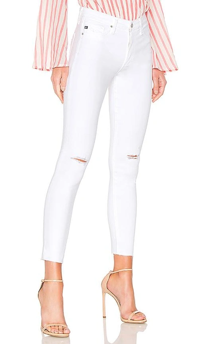 Shop Ag Adriano Goldschmied Farrah Skinny Ankle Jean. In Uncharted White