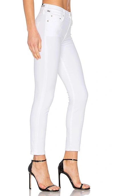 Shop Citizens Of Humanity Rocket High Rise Crop Skinny In Sculpt White