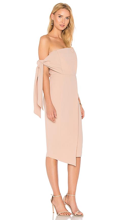 misha collection romi structured midi dress