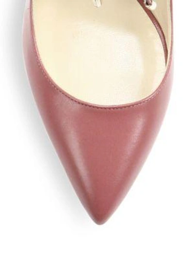 Shop Jimmy Choo Sage 85 Leather Pumps In Vintage Rose