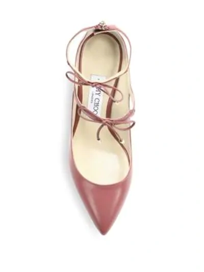 Shop Jimmy Choo Sage 85 Leather Pumps In Vintage Rose