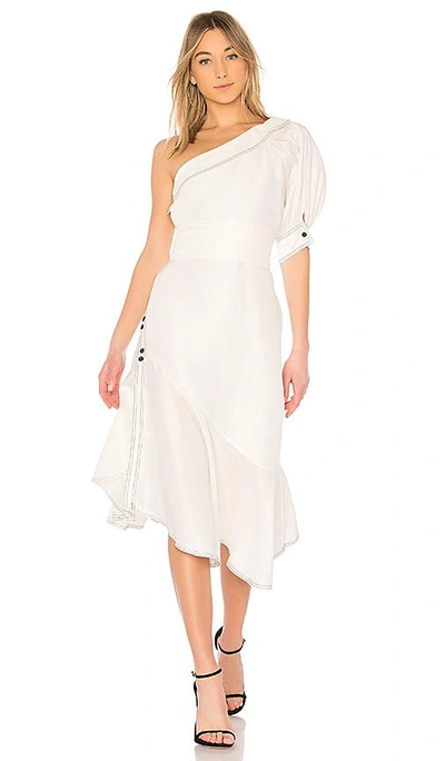 Shop Aje Amatae Dress In White