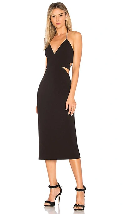 Shop Fame And Partners The Sherman Dress In Black