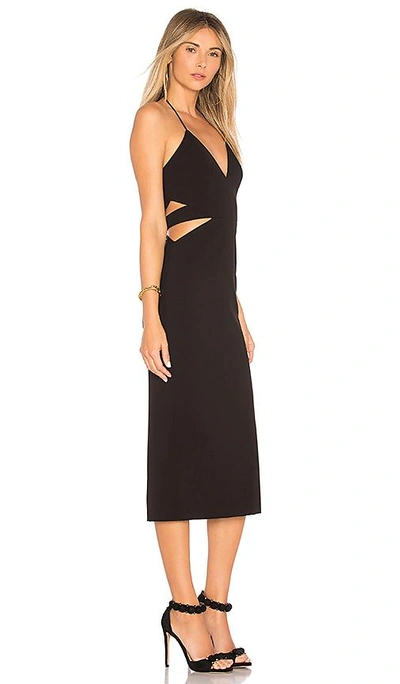 Shop Fame And Partners The Sherman Dress In Black