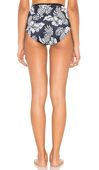 Shop Seafolly Royal Horizon High Rise Bikini Bottom In Blue