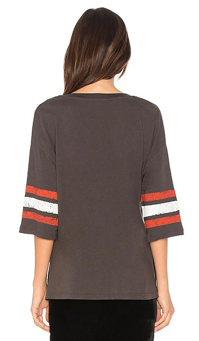 Shop Sundry Athletic Stripe Tee In Gray