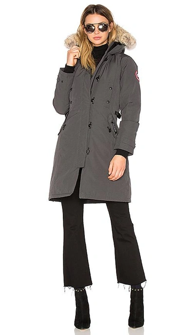 Shop Canada Goose Kensington Parka In Graphite